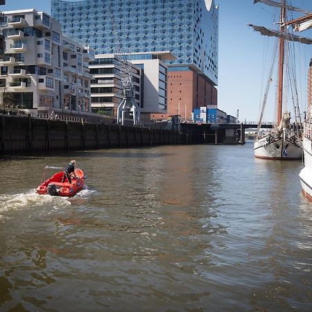 Horus Hausboot Appartement Hamburg-Harburg Buitenkant foto