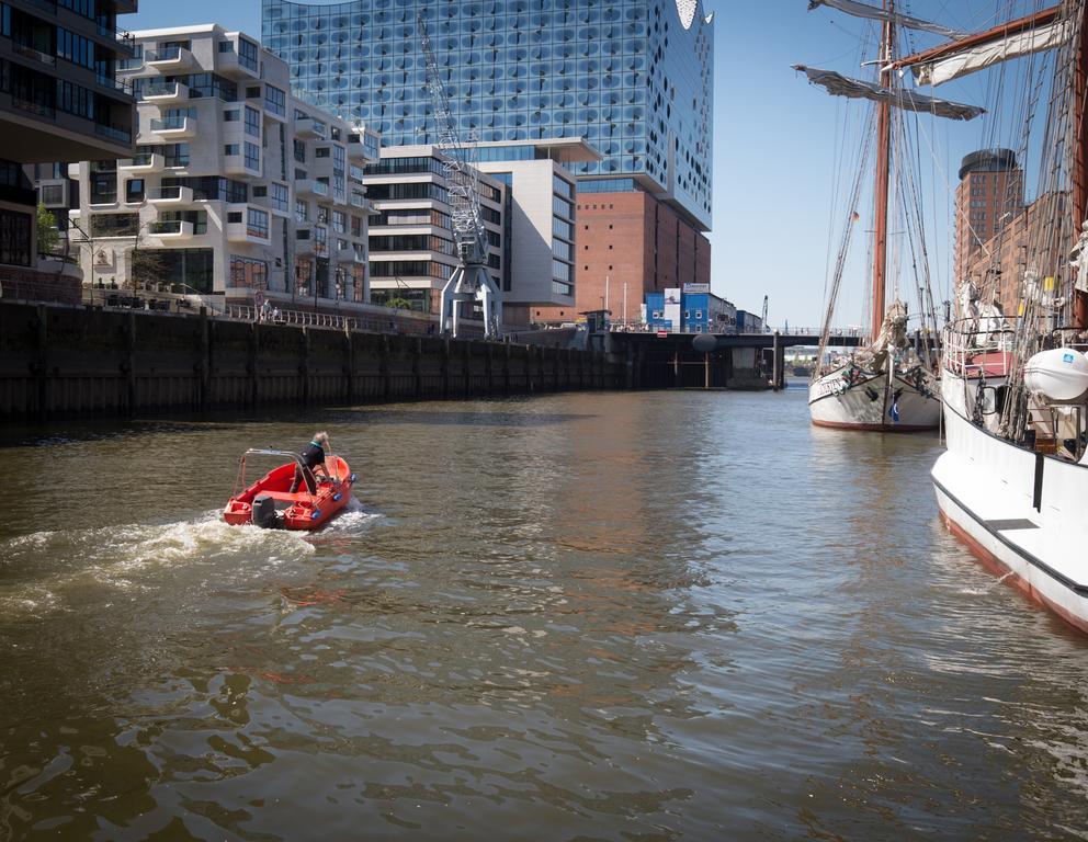 Horus Hausboot Appartement Hamburg-Harburg Buitenkant foto